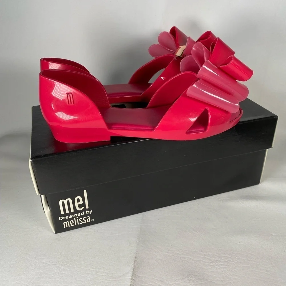 Little girls 12 Mel subduction II dark pink flat sandal